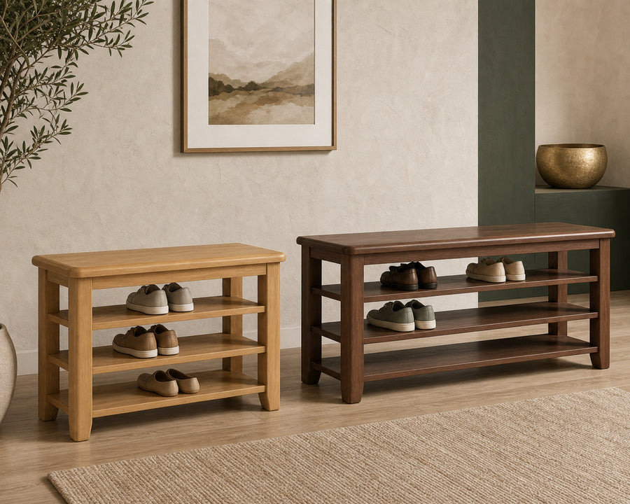 The bench shown in Original Wood and Walnut