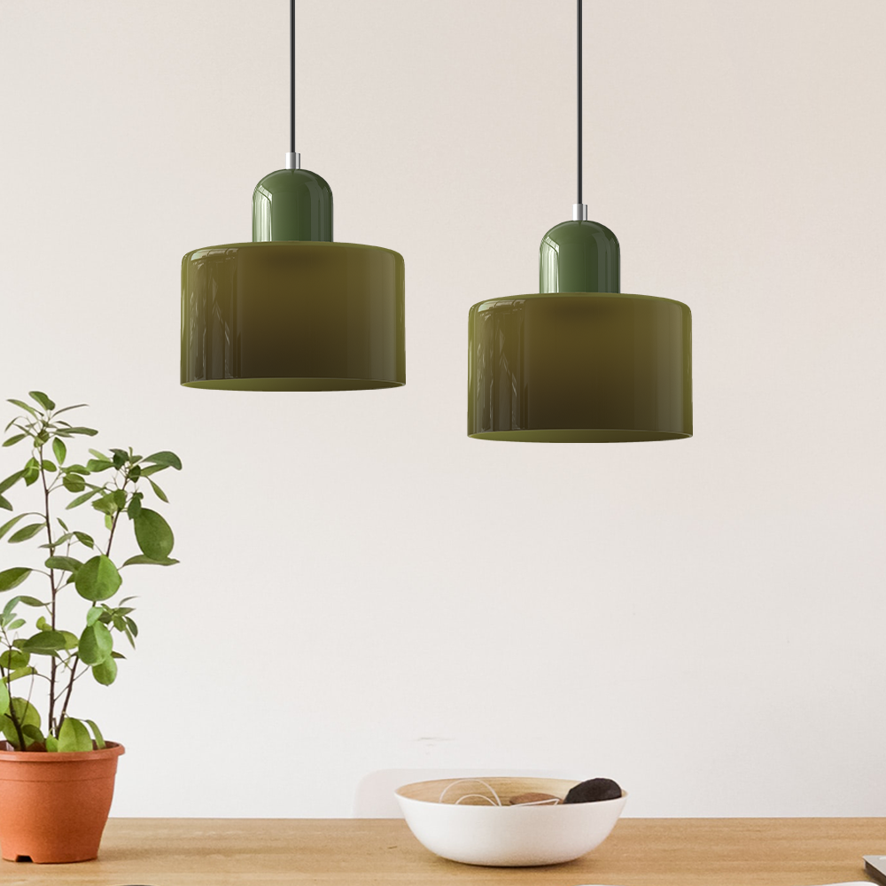 Bauhaus Glass Pendant Light - Modern Kitchen Pendant Lighting Fixture Lighting