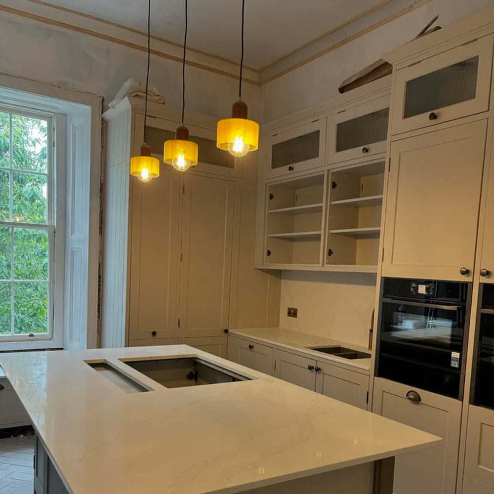 Bauhaus Glass Pendant Light - Modern Kitchen Pendant Lighting Fixture Lighting