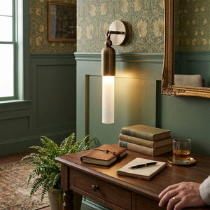 Darby Brass & Glass Wall Lamp