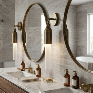 Darby Brass & Glass Wall Lamp