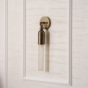 Darby Brass & Glass Wall Lamp