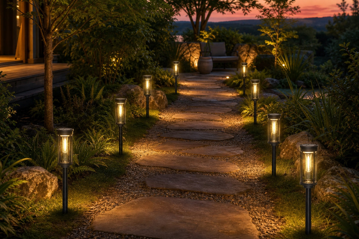 Along a path