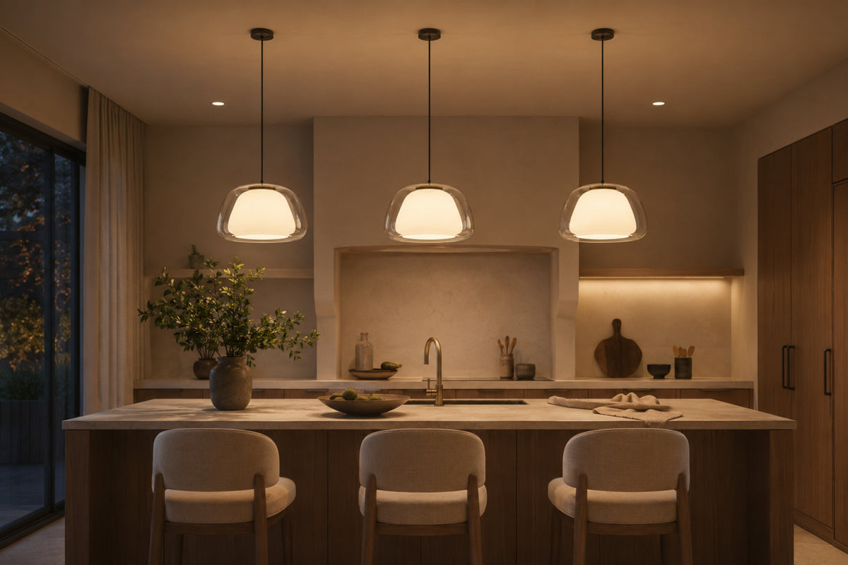 Over a kitchen island