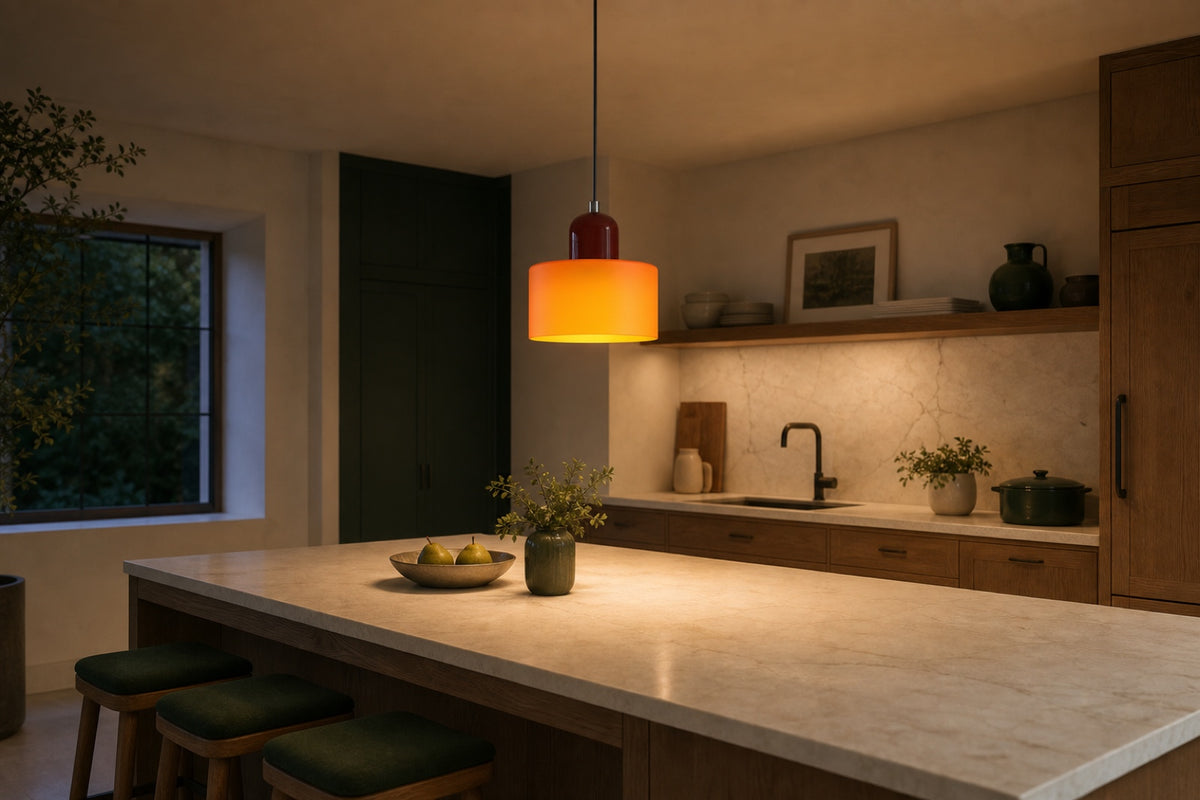 Over a kitchen island