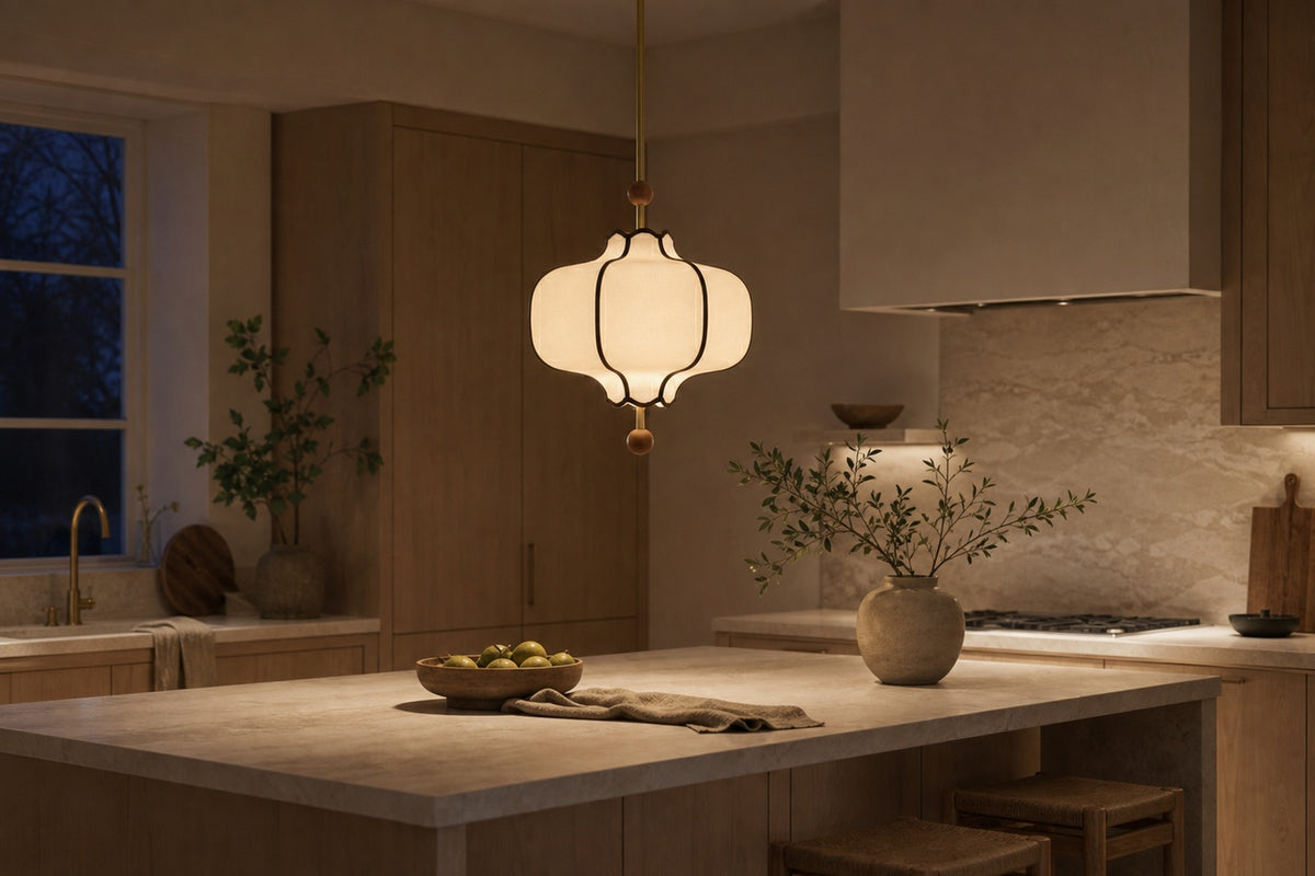 Over a kitchen island