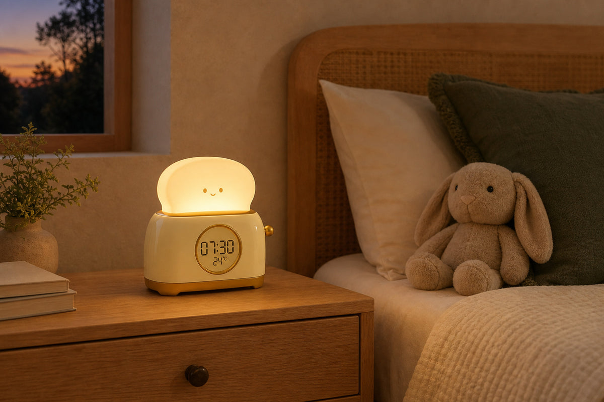 On a bedside table