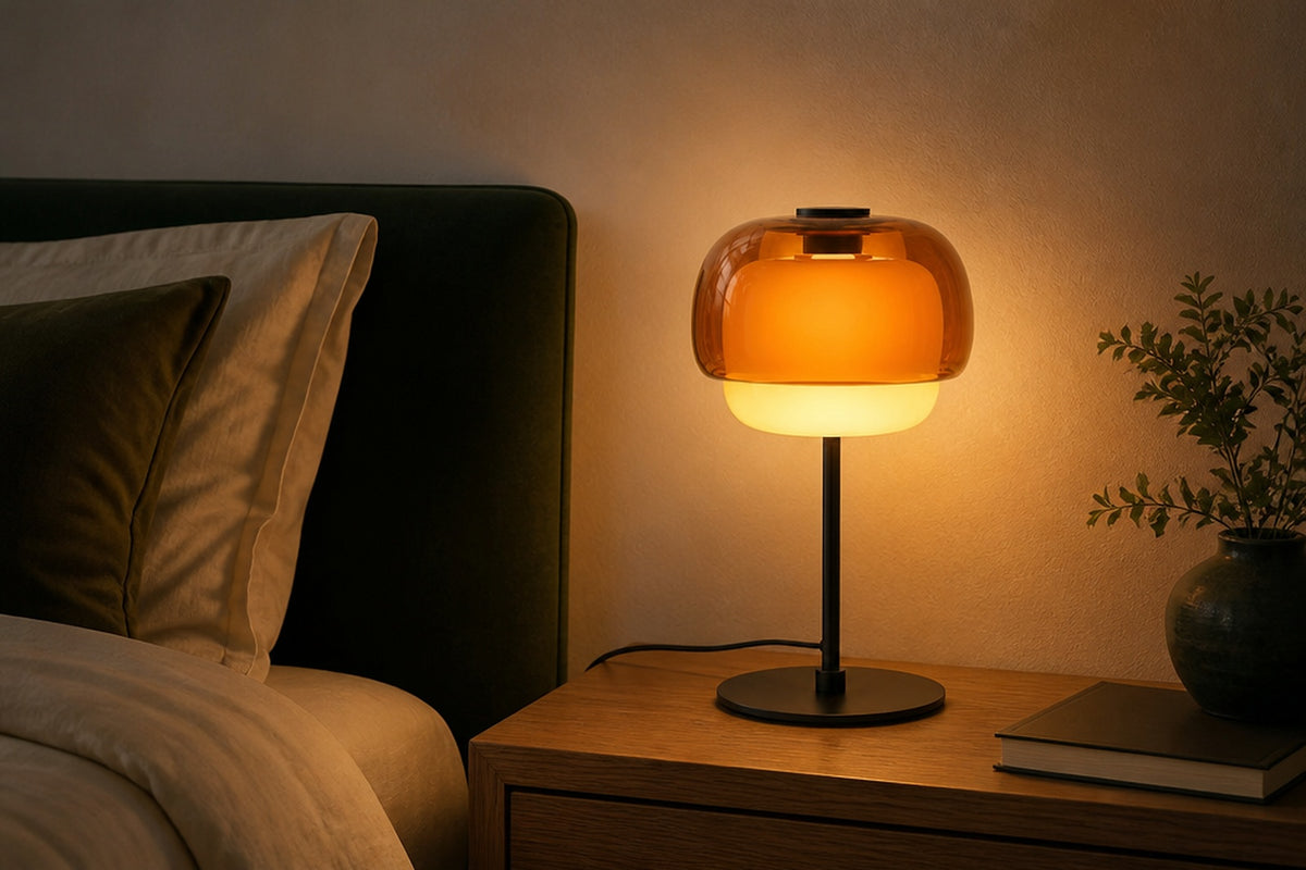 On a bedside table