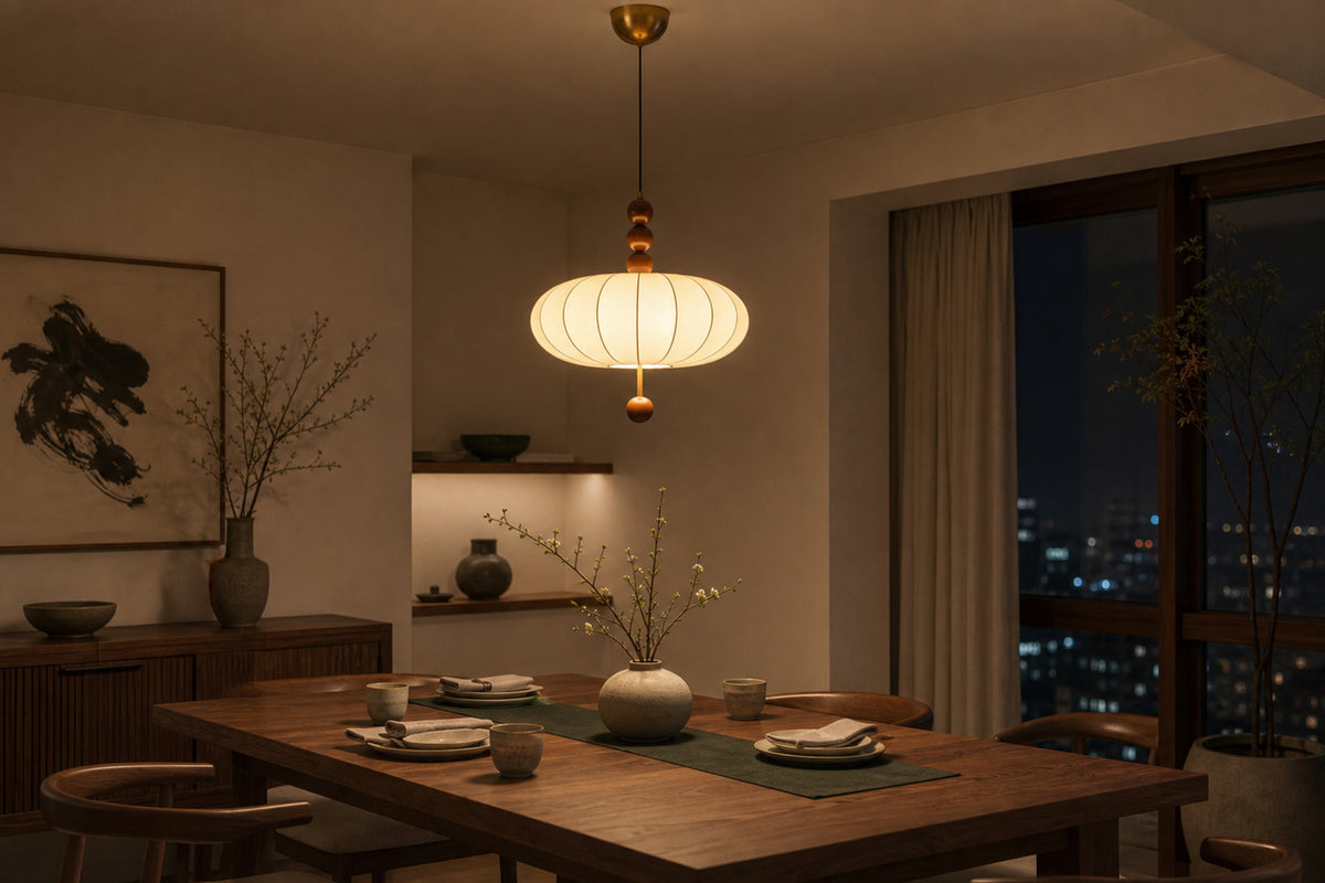 Over a dining table