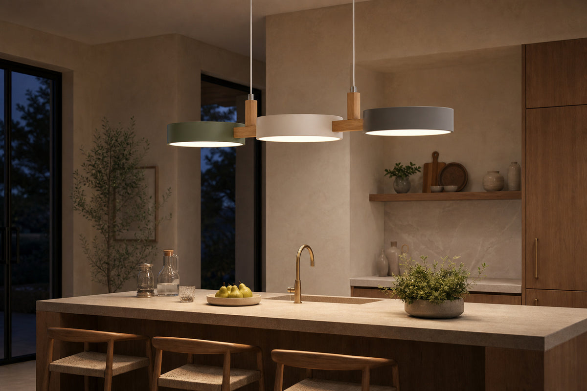 Over a kitchen island