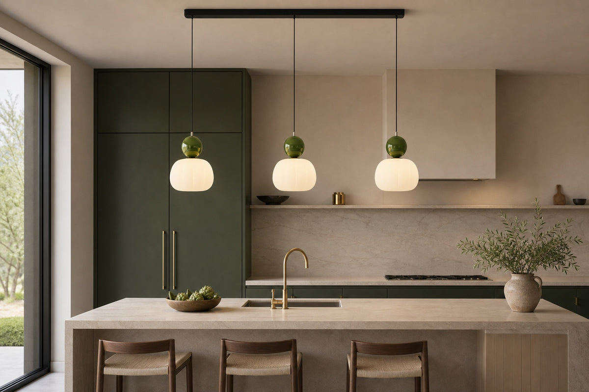 Over a kitchen island