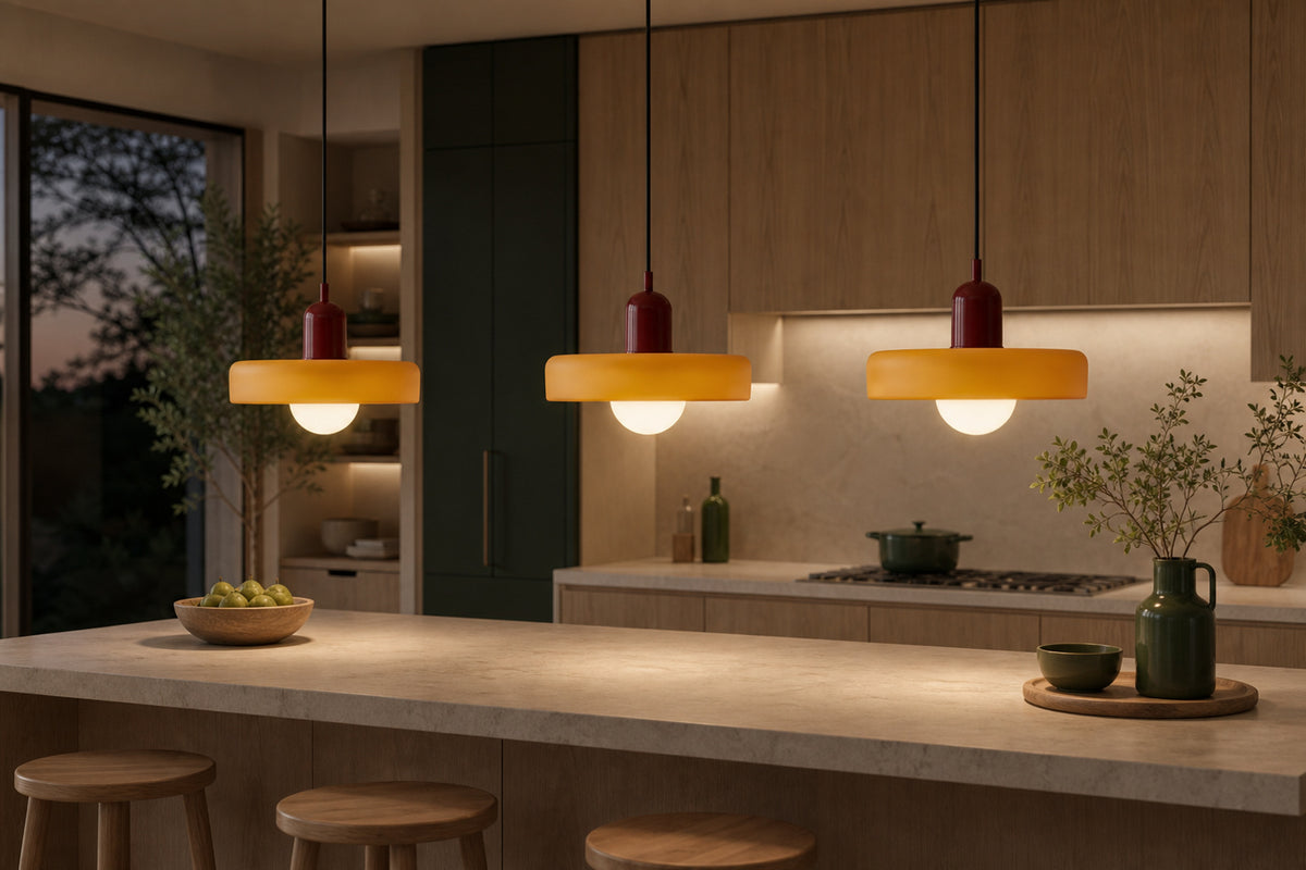 Over a kitchen island