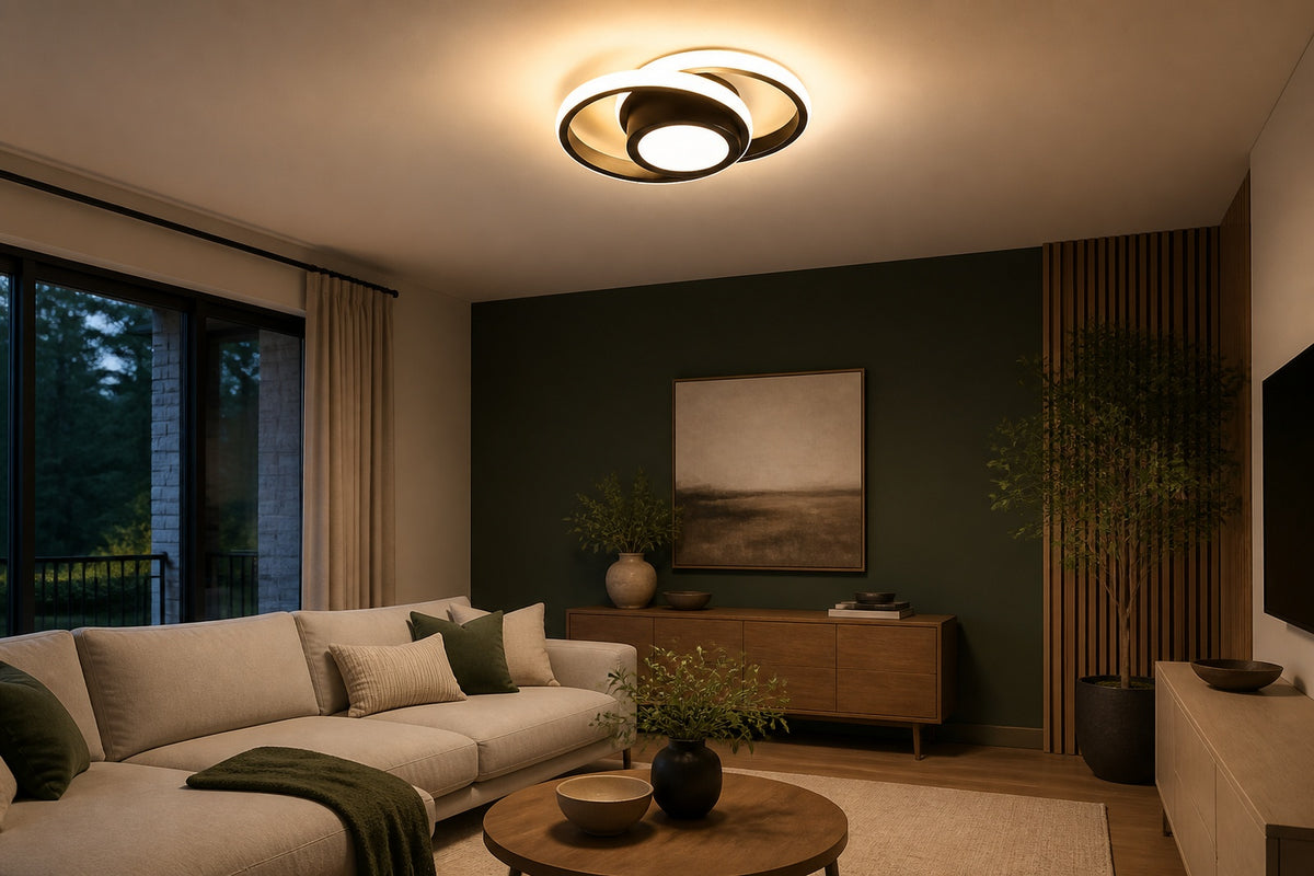 Over a living room