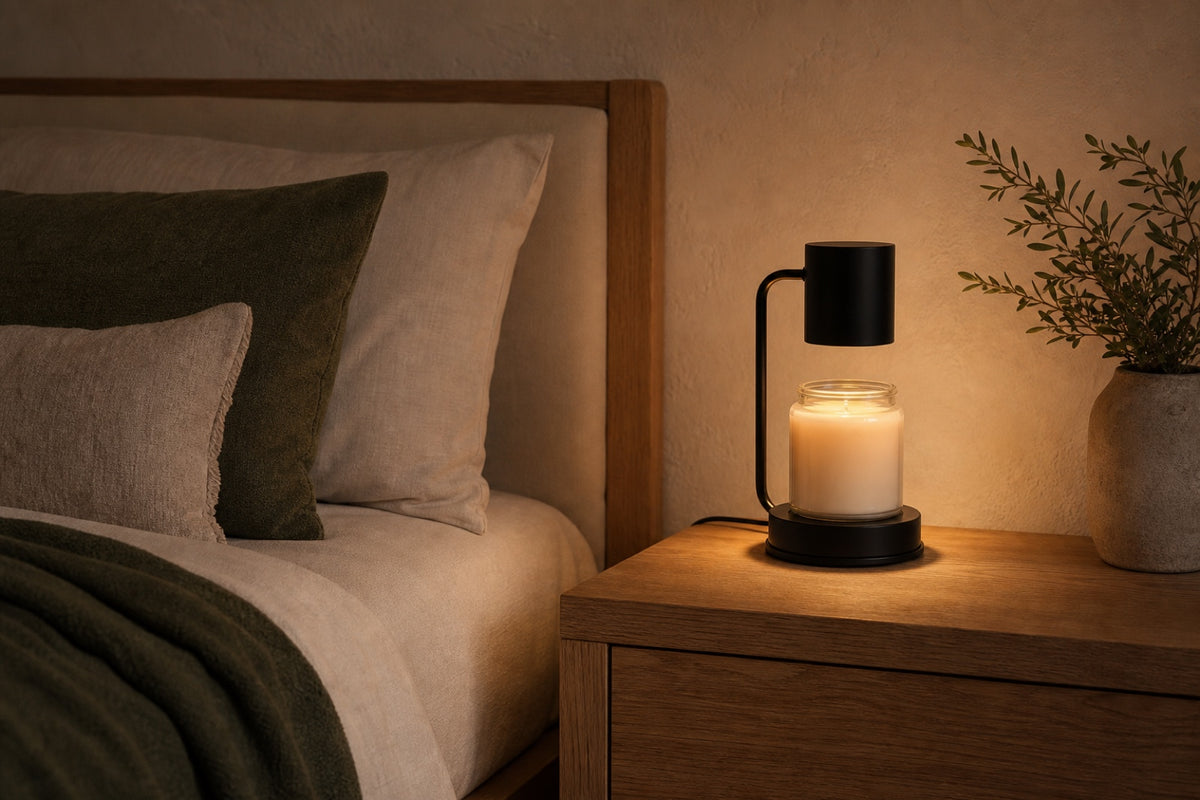 On a bedside table