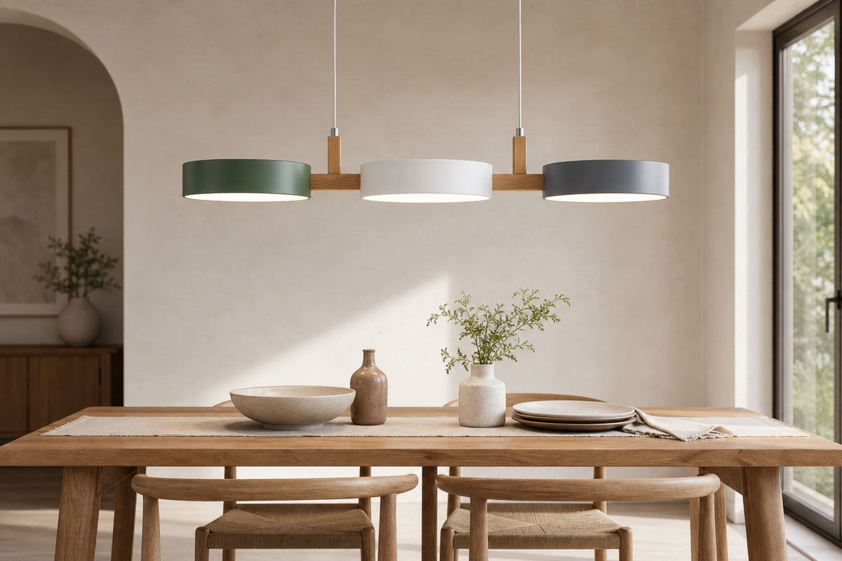 Over a dining table