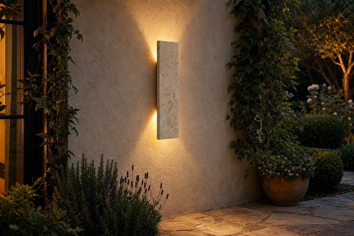 On a garden wall