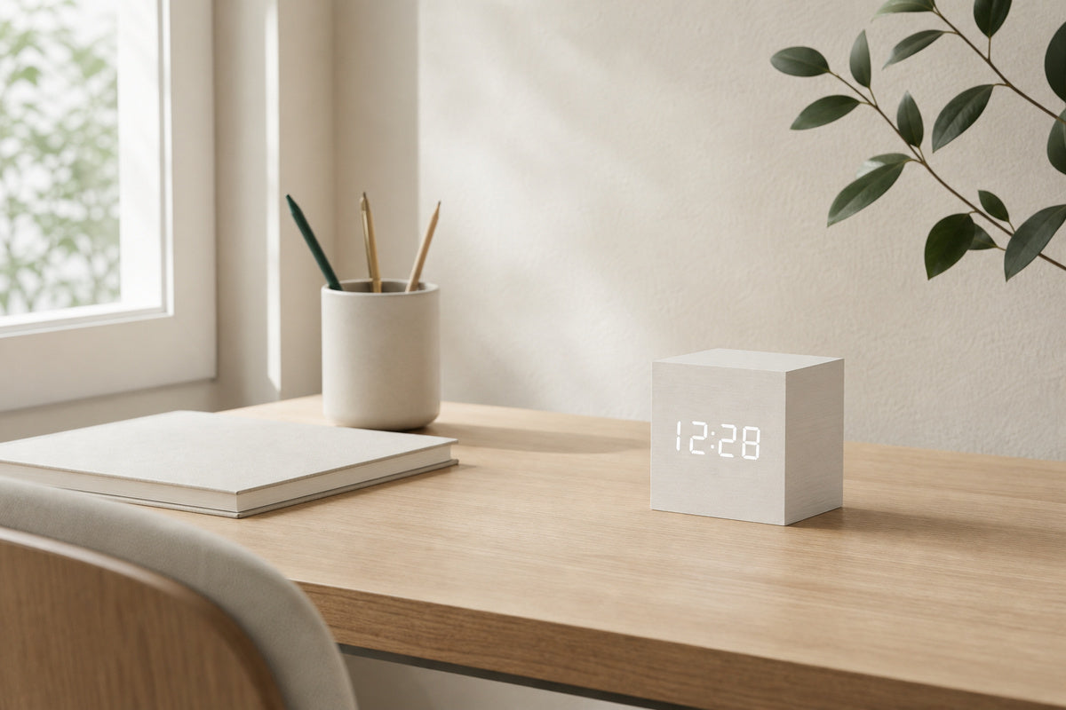 On a desk