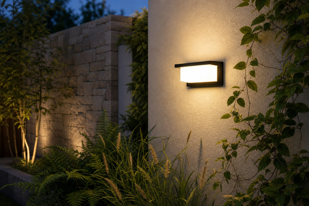 On a garden wall