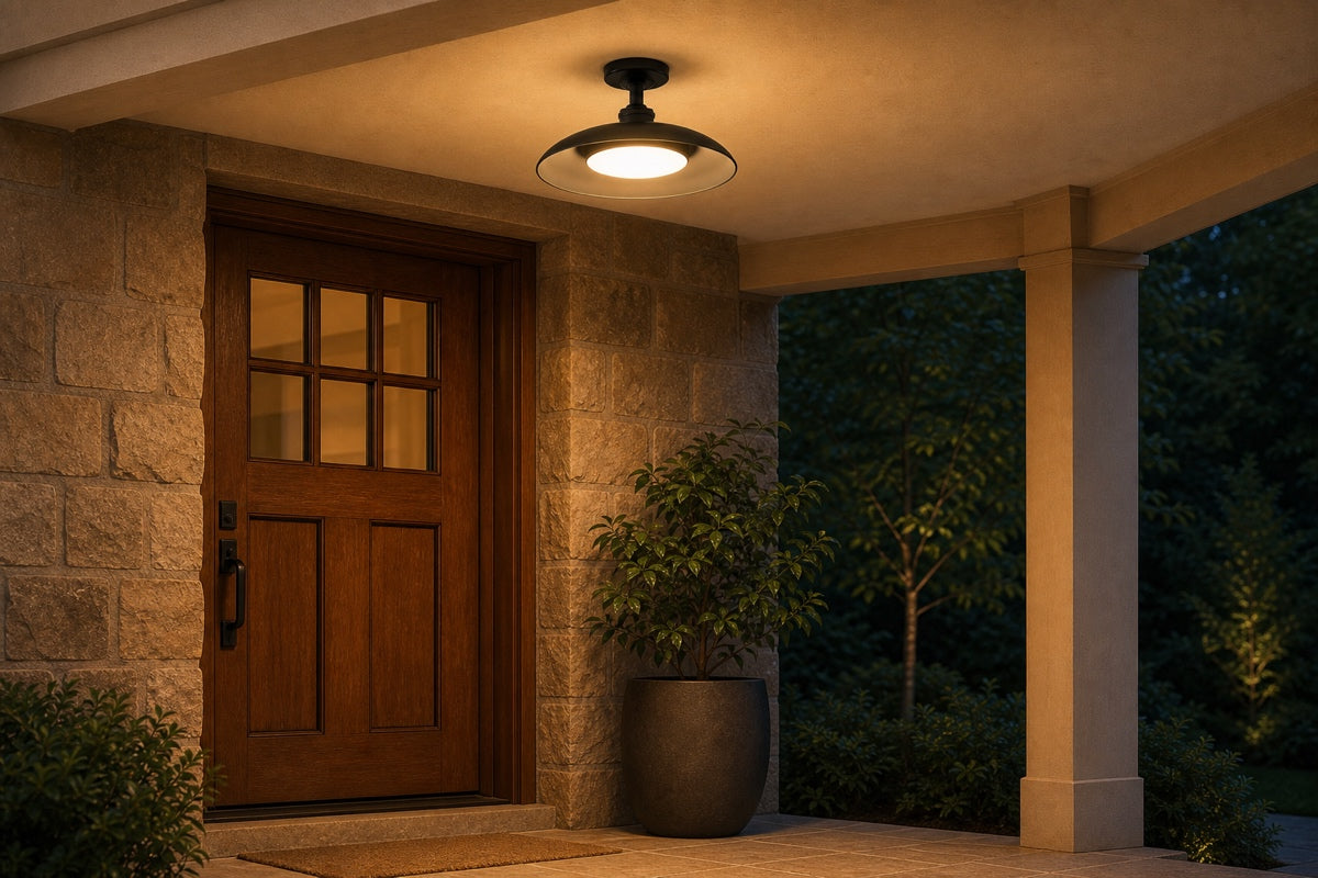 By a doorway