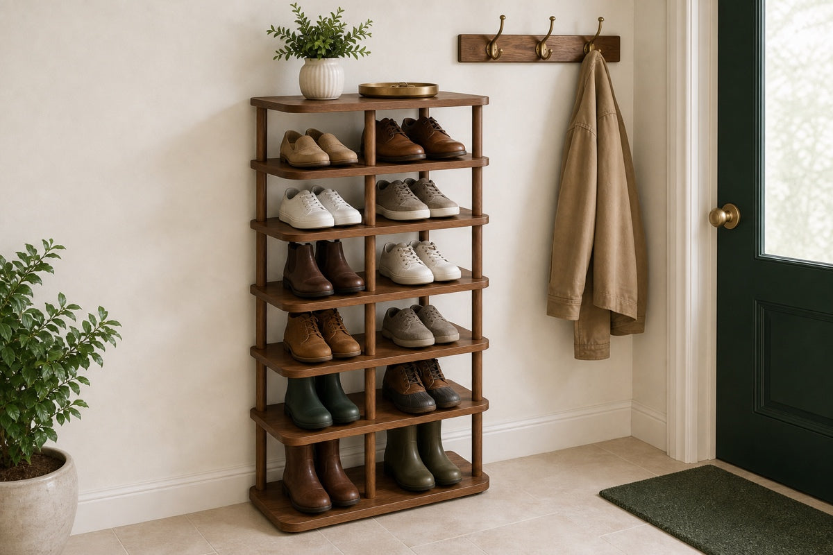 In a mudroom