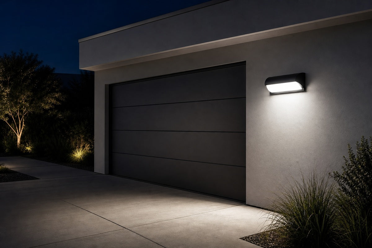 Along a driveway