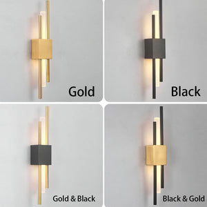 Elegant Black and Gold Wall Sconce Lighting Fixture Wall Lighting
