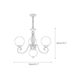 Evelyn Glass Chandelier