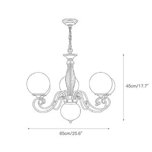 Evelyn Glass Chandelier