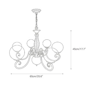Evelyn Glass Chandelier