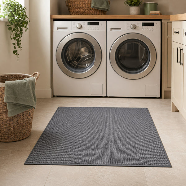 In the laundry room