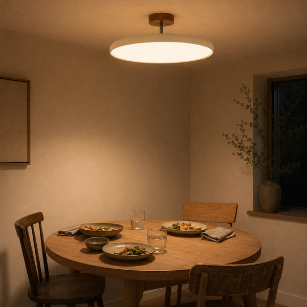 Over a dining table