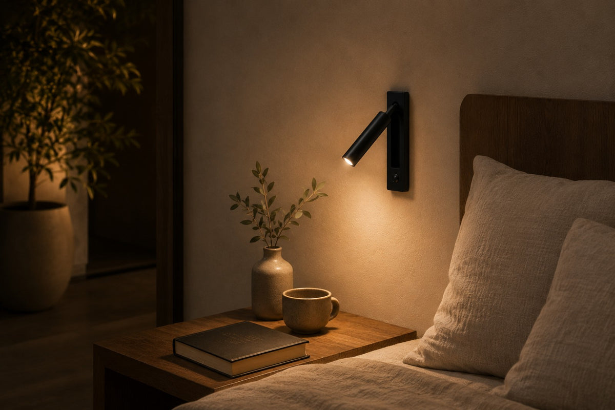 Beside the bed