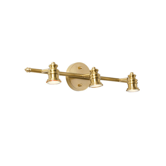 Halophane Brass Spotlight Wall Lamp