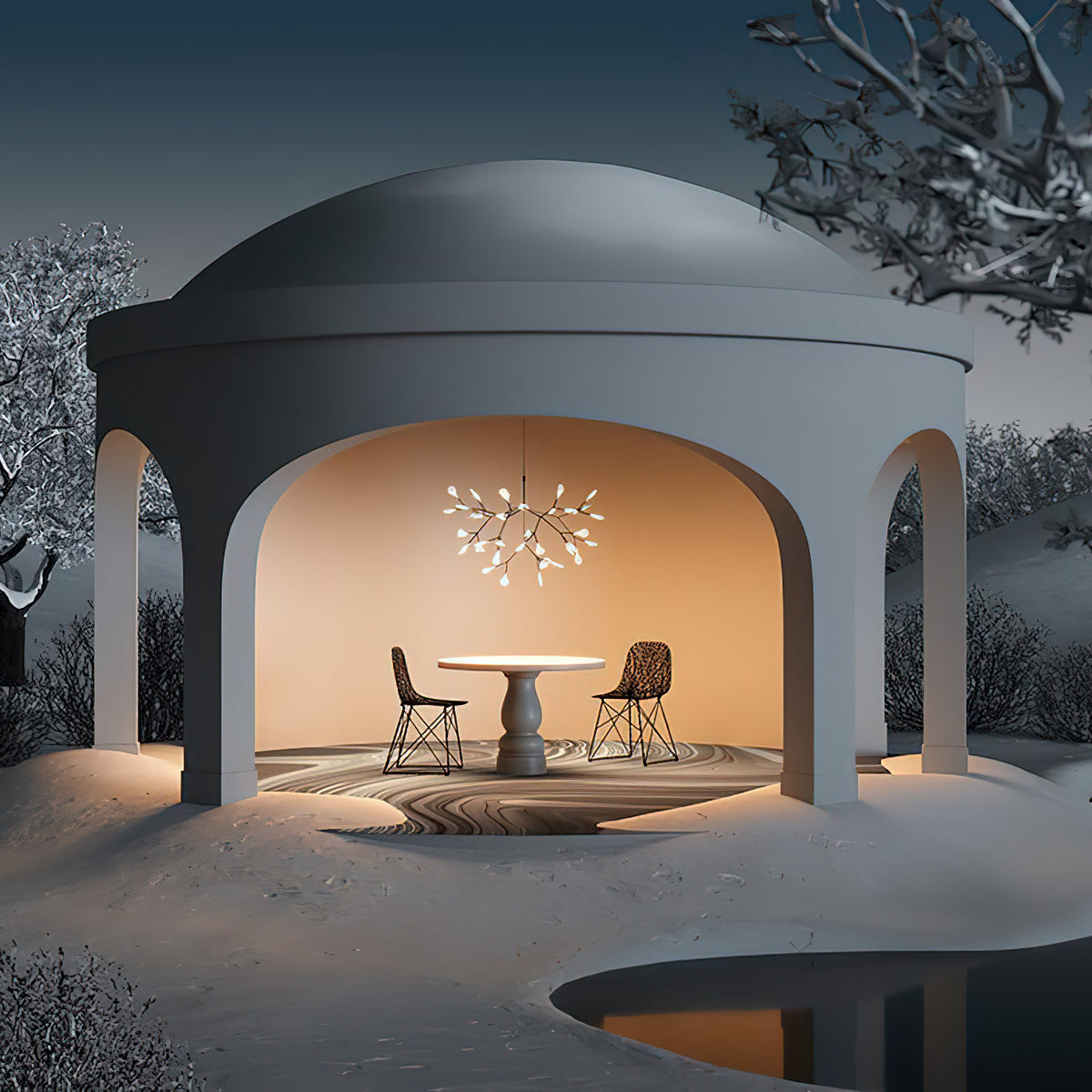 Heracleum Firefly LED Branch Chandelier