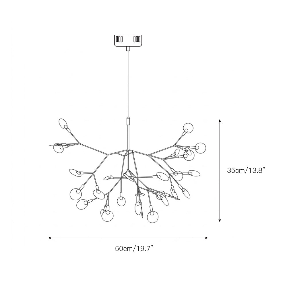 Heracleum Firefly LED Branch Chandelier