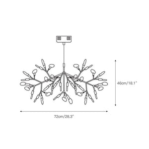 Heracleum Firefly LED Branch Chandelier