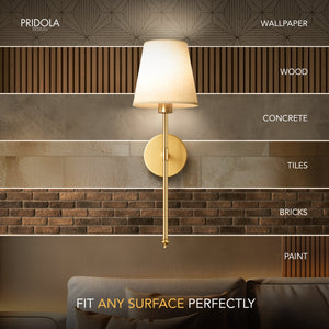 Wireless Peel and Stick Wall Sconces, Set of 2