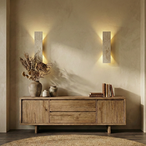 LED Outdoor Wall Sconce | Waterproof Natural Stone Light Fixture for Exterior Walls Outdoor Lighting
