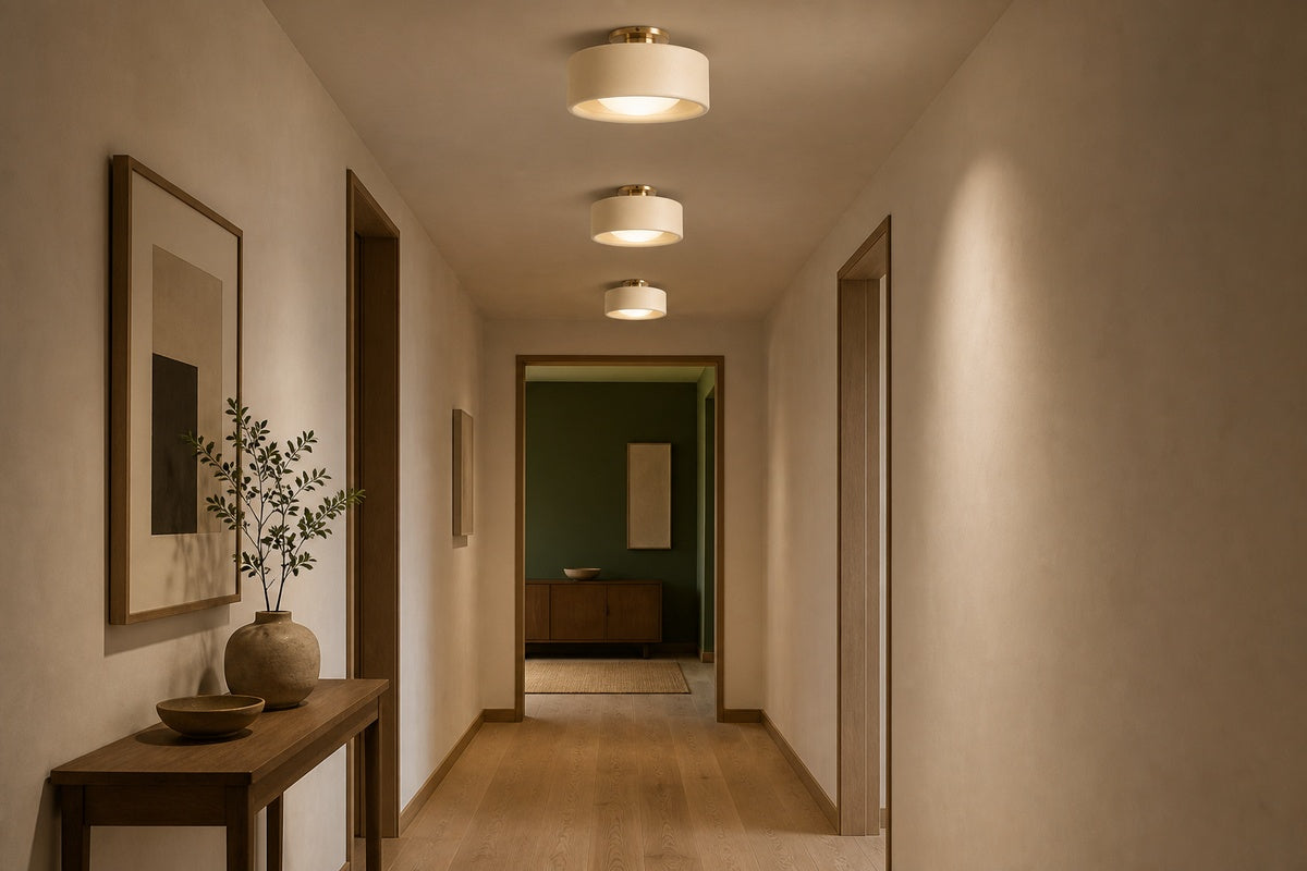 Along a hallway