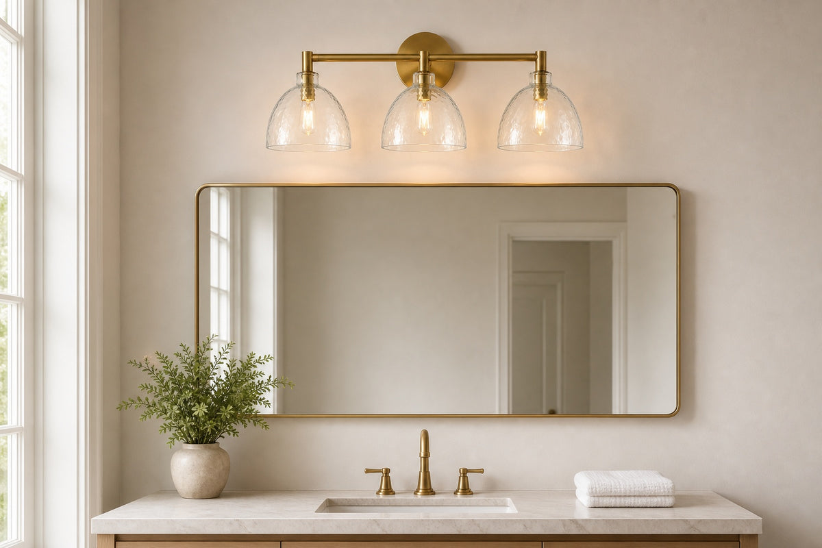 Above a mirror