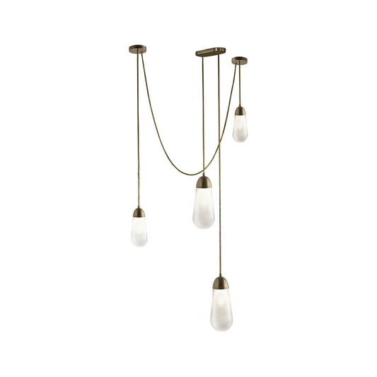 Lariat Swag-Cord Cluster Pendant