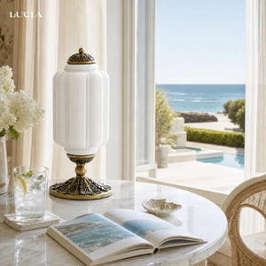 Lumi Fluted Glass Table Lamp