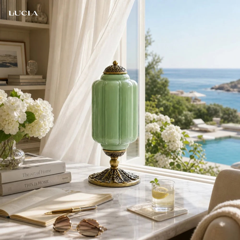 Lumi Fluted Glass Table Lamp