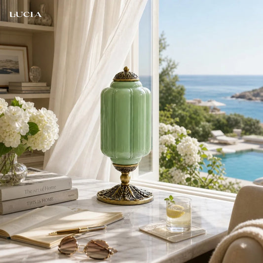 Lumi Fluted Glass Table Lamp