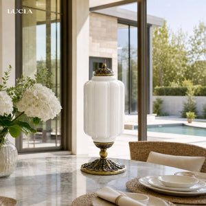 Lumi Fluted Glass Table Lamp