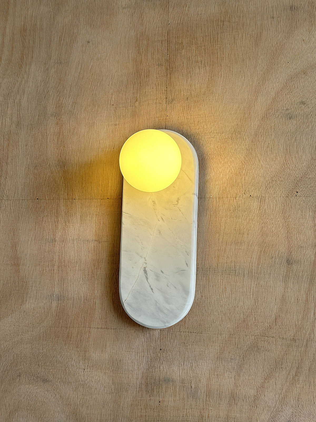 Lucie Onyx & Travertine Wall Lamp