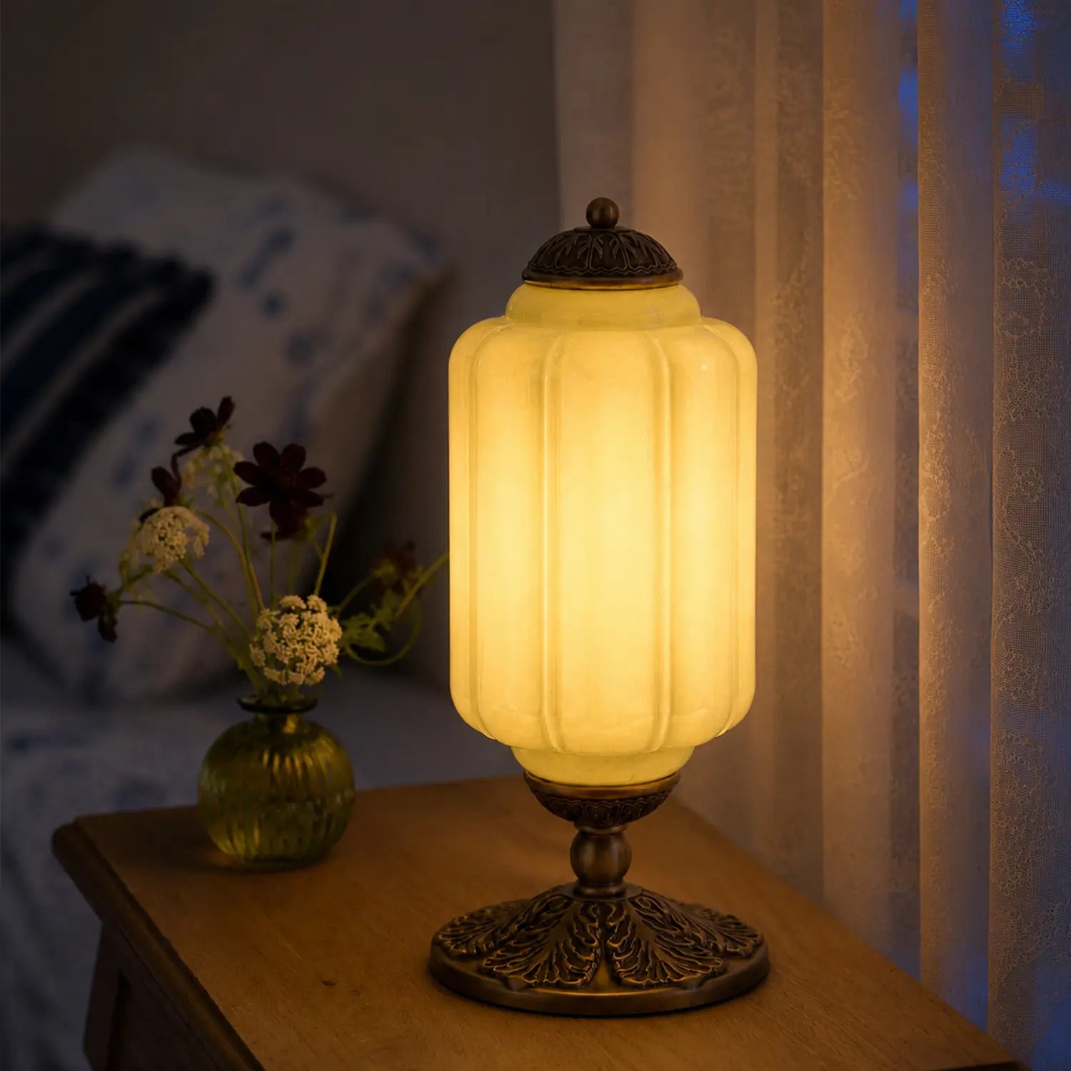 Lumi Fluted Glass Table Lamp