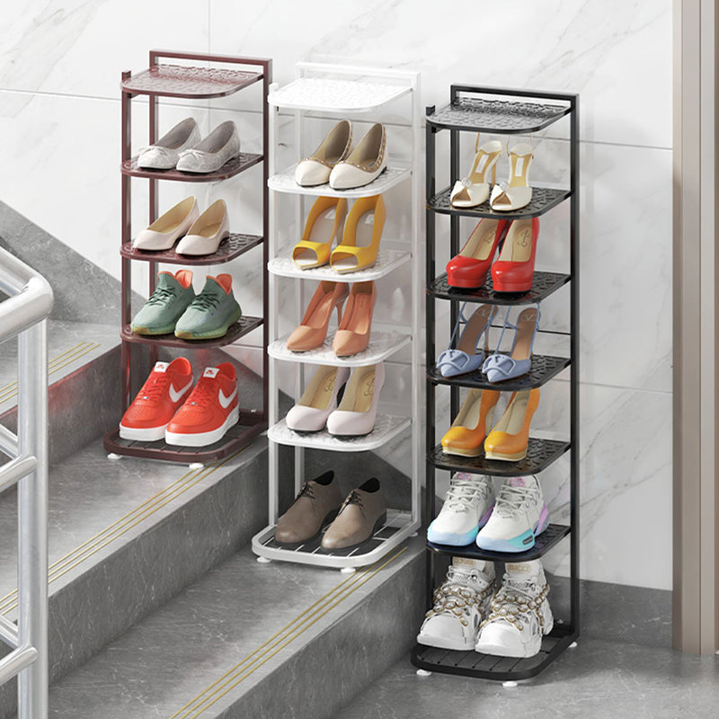 Minimalist Iron Shoe Rack - 5 to 10-Tier Space-Saving Shoe Organizer Shoe Storage