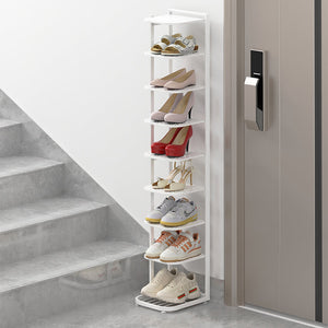 Minimalist Iron Shoe Rack - 5 to 10-Tier Space-Saving Shoe Organizer Shoe Storage