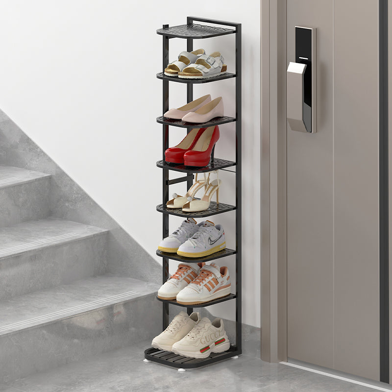 Minimalist Iron Shoe Rack - 5 to 10-Tier Space-Saving Shoe Organizer Shoe Storage